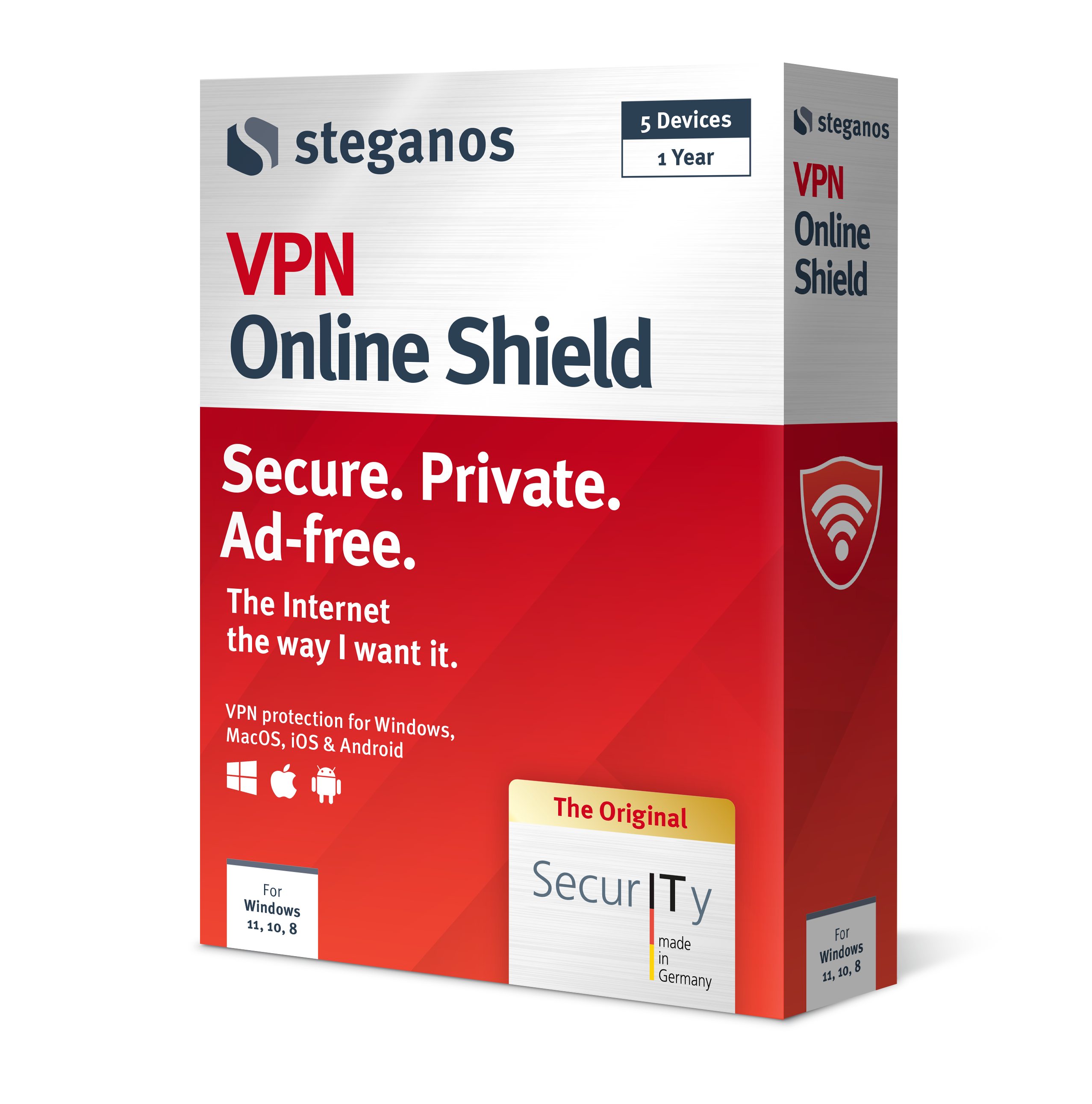 Steganos VPN Online Shield 2025 | 5 Apparaten | 1 Jaar