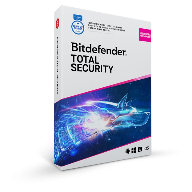 Bitdefender Total Security 2025 | 10 Apparaten | 1 jaar