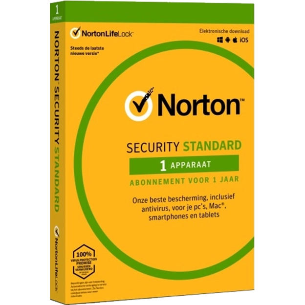 Norton Security Standard | 1 Apparaat | 1 Jaar | 2026 - Antivirus inbegrepen